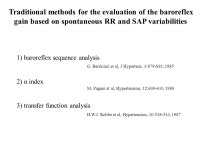 Disentangling cardiovascular control mechanisms via multivariate modeling techniques: the “spontaneous” baroreflex Alberto... 