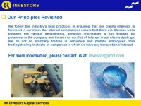 RR Investors Capital Services. “Making Money requires hard work, investing money requires knowledge & becoming wealthy requires... 