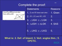 JEOPARDY! Foundations for Geometry Geometric Reasoning Parallel and Perpendicular Lines Triangle Congruence Triangle Attributes... 