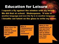 Education for Leisure Today I am going to kill something. Anything. I have had enough of being ignored and today. -  ppt download