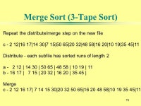1 Data Structures and Algorithms Sorting and Searching Algorithms Slides by Sylvia Sorkin, Community College of Baltimore County... 