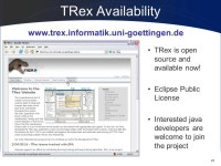 1 TRex Paul Baker 1, Dominic Evans 1, Jens Grabowski 2, Helmut Neukirchen 2, Benjamin Zeiss 2 The Refactoring and Metrics Tool... 