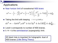 롤링디(Rolling.D) | Rolling D-brane in Lorentzian 2D-black Yu Nakayama, S. J. Rey and Y. Sugawara hep-th/ , JHEP09(2005)020 hep-th/ , JHEP08(2006)...