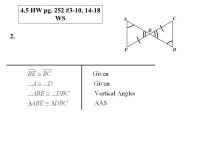 1. C2. E3. F 4. A5. B6. D 14. x = 60°15. x = x = x = x = ° °23. 50° ° °26. 30° 27. x = 45°; 45°, 45°, ppt download