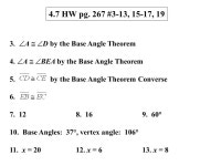 1. C2. E3. F 4. A5. B6. D 14. x = 60°15. x = x = x = x = ° °23. 50° ° °26. 30° 27. x = 45°; 45°, 45°, ppt download