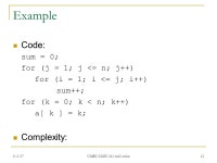 8/3/07 UMBC CMSC 341 AA2-color 2 Complexity How many resources will it take to solve a problem of a given size?  time  -  ppt... 