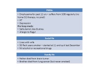 HOPC Woke up at night with SOB not relieved by puffer 1 week history of non purulent cough No infective features RESP Hx: Cough... 