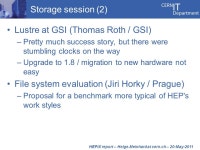 CERN IT Department CH-1211 Genève 23 Switzerland  t HEPiX Report Helge Meinhard, Zhechka Toteva, Jérôme Caffaro / CERN-IT... 