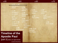 AD 5 AD 10 AD 15 AD 20 AD 25 AD 30 AD 35 AD 40 compiled by Robert Booth Timeline of the Apostle Paul [part 1] dates are... 