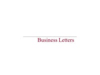 Business Letters. Sender’s Address Date Inside Address Salutation Body Closing. -  ppt download