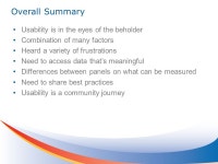 Certification/Adoption Workgroup EHR Usability Hearing – April 21, 2011 Report to the HIT Policy Committee May 11, 2011 Marc... 