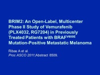 Part II – Melanoma: Novel Pathways and Agents Tuesday, June 21, :30 PM – 8:30 PM ET RTP TV: An 8-Part Live CME Webcast... 