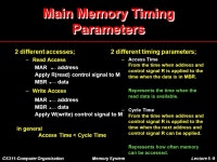 CS311-Computer OrganizationMemory SystemLecture 5 -1 Lecture 5 Storage System. -  ppt download