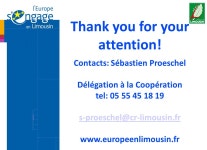 Cooperation in the mainstream programmes / article 37-6b example of Limousin (France)  inhabitants inhabitants 43 inhab / km² 43... 
