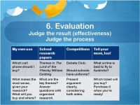 What else is this good for? The Big6 is great for lots of tasks. Check out some examples! -  ppt download