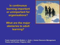 HUMAN RESOURCE Does HR link with the strategic objectives of the organisation in order to improve performance? Freely Inspired... 