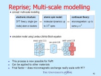 1 Atomistic modelling 2: Multiscale calculations Roy Chantrell Physics Department, York University. -  ppt download