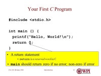 IntroductionCS-2301 B-term CS-2301, System Programming for Non-majors Hugh C. Lauer Adjunct Professor (Slides include materials... 