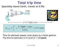 Phy107 Fall From last time… Galilean Relativity –Laws of mechanics identical in all inertial ref. frames Einstein’s... 