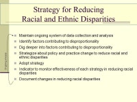 Reducing Racial and Ethnic Disparities in the Juvenile Justice System: Moving Beyond Abstract Discussion to Strategic Response... 