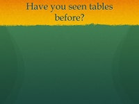 Tables 4 th grade. Lesson and Behavioral Objectives. -  ppt download