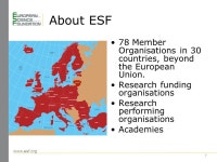 Towards an Pan-European Research Information System The ESF Perspective and Approach Dr. Alexis-Michel Mugabushaka Science... 