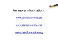 Adolescent Sleep Research: School Start Times Stacy Simera, MSSA, LISW-S, SAP. -  ppt download