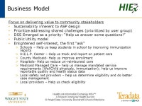 HealthLink Information Exchange HIEx™: A Shared Community Health Record © Wright State University, Boonshoft School of... 
