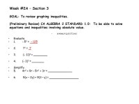 Algebra 2 Week #2A Section 3. Who’s shining that light? -  ppt download