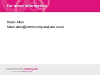 Personalisation Challenges and opportunities for local authorities and third sector providers Helen Allen 29th June ppt download