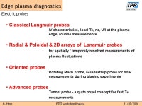 Hron ETFP workshop Kraków 11/09/2006 Presented by M Hron J Stockel, J Brotankova, I Duran, J Adamek, M Stepan, O Bilykova M... 