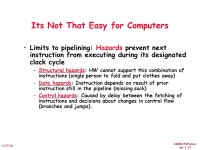 CS252/Patterson Lec 1.1 1/17/01 Review of Pipelines, Performance, Caches, and Virtual Memory(!) -  ppt download