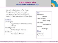 Instrumentation Department John Coughlan Rutherford Appleton Laboratory14 November 2002 CMS Tracker Readout Effort Requirements... 