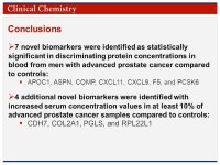 Candidate Serum Biomarkers for Prostate Adenocarcinoma Identified by mRNA Differences in Prostate Tissue and Verified with... 