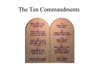 Ethics. The Basis of Ethics: Religion The Ten Commandments. -  ppt download