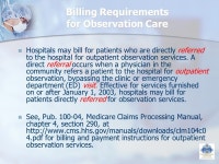 Admissions VS. Observation Black and White Answers to Admissions Criteria and Observation Services Presented by: HomeTown Health... 