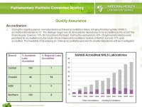 NHLS Successes 3 rd November 2010 Parliamentary Portfolio Committee Briefing Sagie Pillay : CEO - NHLS. -  ppt download