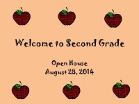 Welcome to Second Grade Open House August 28, ppt download