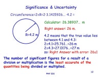 PHY PHYSICS 231 Lecture 1: Units, Measurement, Dimension “ This could be the discovery of the century, depending of course, on... 