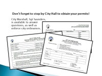Presented by: Chief of Police Robert J. Bryson. Calls for Service:962 Arrests:102 Traffic Citations:356 Vehicular Accidents... 