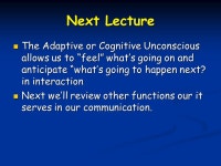 COMN 2111 THE MIND IN COMMUNICATION: THE ADAPTIVE (COGNITIVE) UNCONSCIOUS Lecture 5a. -  ppt download