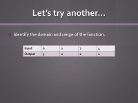 Functions. What is a function? A function consists of: A function consists of: A set called the domain containing numbers called... 