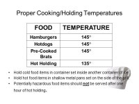 Food Safety Training University of Notre Dame. Introduction People may suffer from food poisoning or food-borne illness from... 