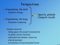 1 / 44 There’s Plenty of Room for Unconventional Programming Languages or Declarative Simulations of Dynamical Systems (with a... 
