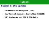 Vision: Sustainable development for Cambodia () Cooperation Committee for Cambodia (CCC) CCC Updates 7 October 2014 Keo Phalla... 