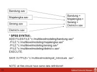1st meeting: Multilevel modeling: introduction Subjects for today:  Basic statistics (testing)  The difference between regression... 