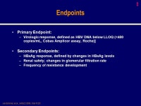 ‡ Long-term Follow-up Evaluation of the Efficacy and Safety of Tenofovir Disoproxil Fumarate (TDF) in a European Multicenter... 