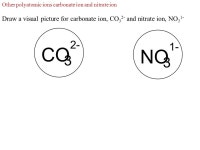 Ion, counter Ion - Ionic Salts & Acids (balancing of oxidation number) In this powerpoint, the following will be reviewed: 1)... 