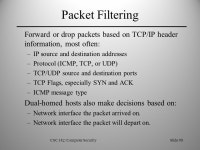 CSC 382: Computer SecuritySlide #2 Firewalls 1.What is a firewall? 2.Types of Firewalls 3.Packet Filtering. -  ppt download