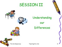 T.E.A.M. ResourcesTeaching for Life1. T.E.A.M. ResourcesTeaching for Life2 The 10 Commandments of ofClassroomManagement SESSION... 